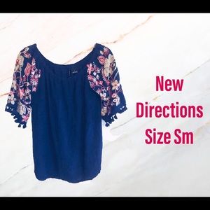 New Directions off the shoulder top
